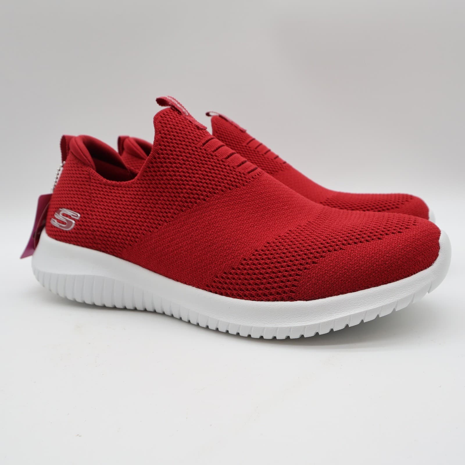 Skechers Ultra Flex First Take Women's Red Slip-On Sneakers Size 9 - Thumbnail 2