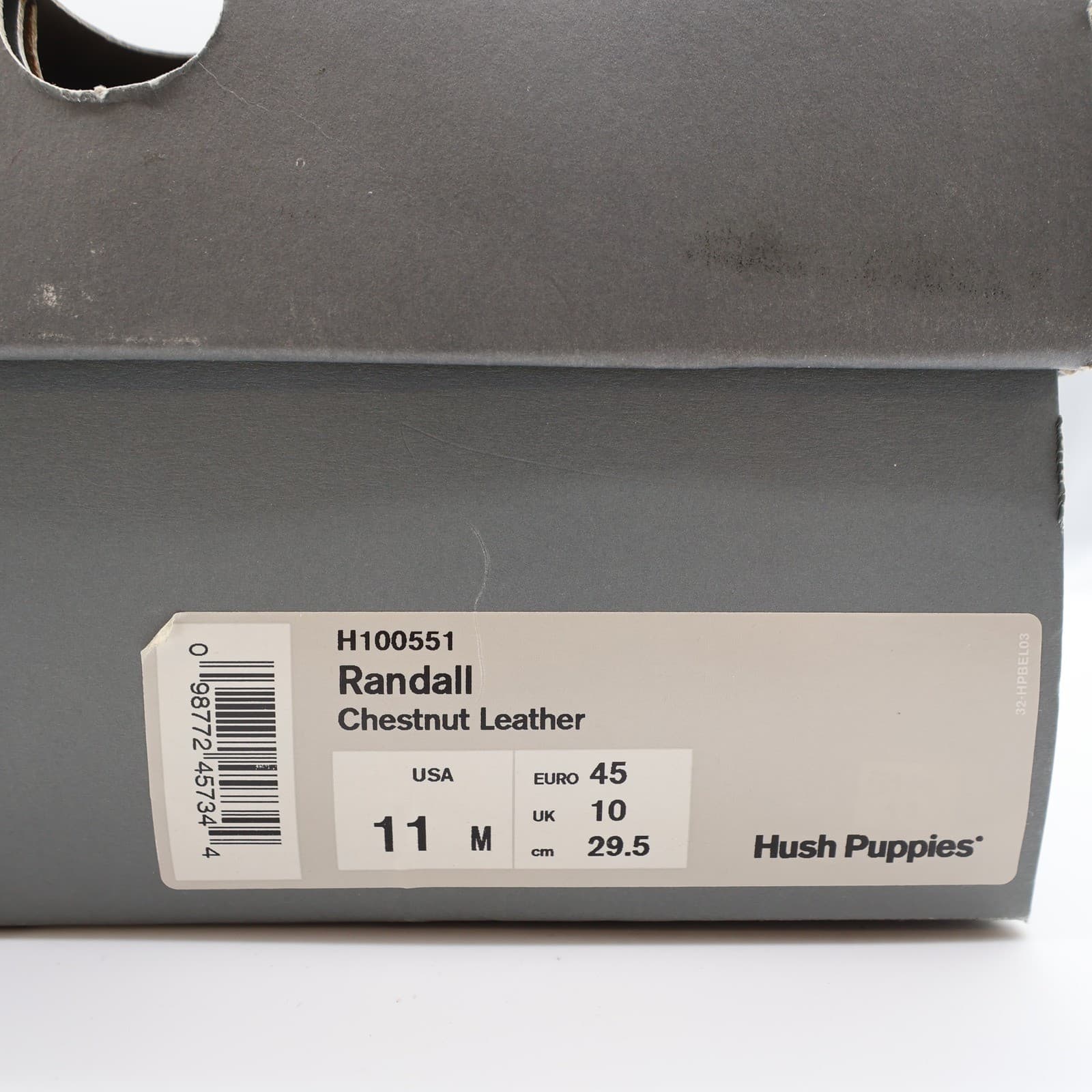 Hush Puppies Randall Oxford Shoes Mens 11 Chestnut Leather Moc Toe H100551 - Thumbnail 8