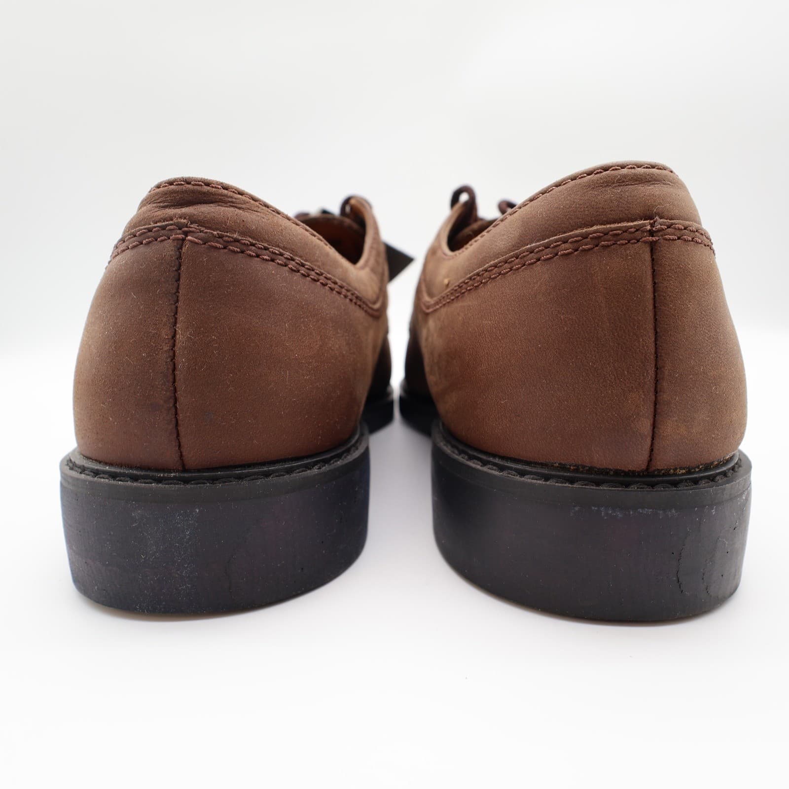 Nunn Bush Stratton Oxford Mens 9.5 Brown Leather Lace Up Moc Toe NEW - Thumbnail 5
