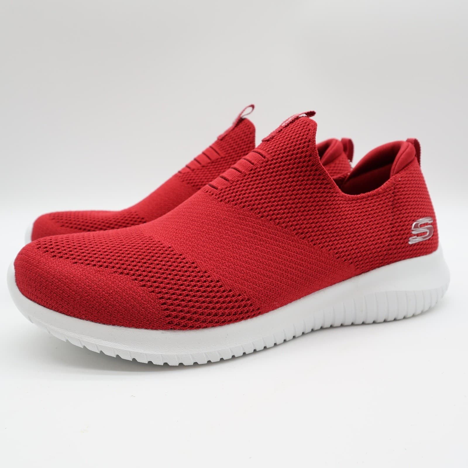 Skechers Ultra Flex First Take Women's Red Slip-On Sneakers Size 9 - Thumbnail 3