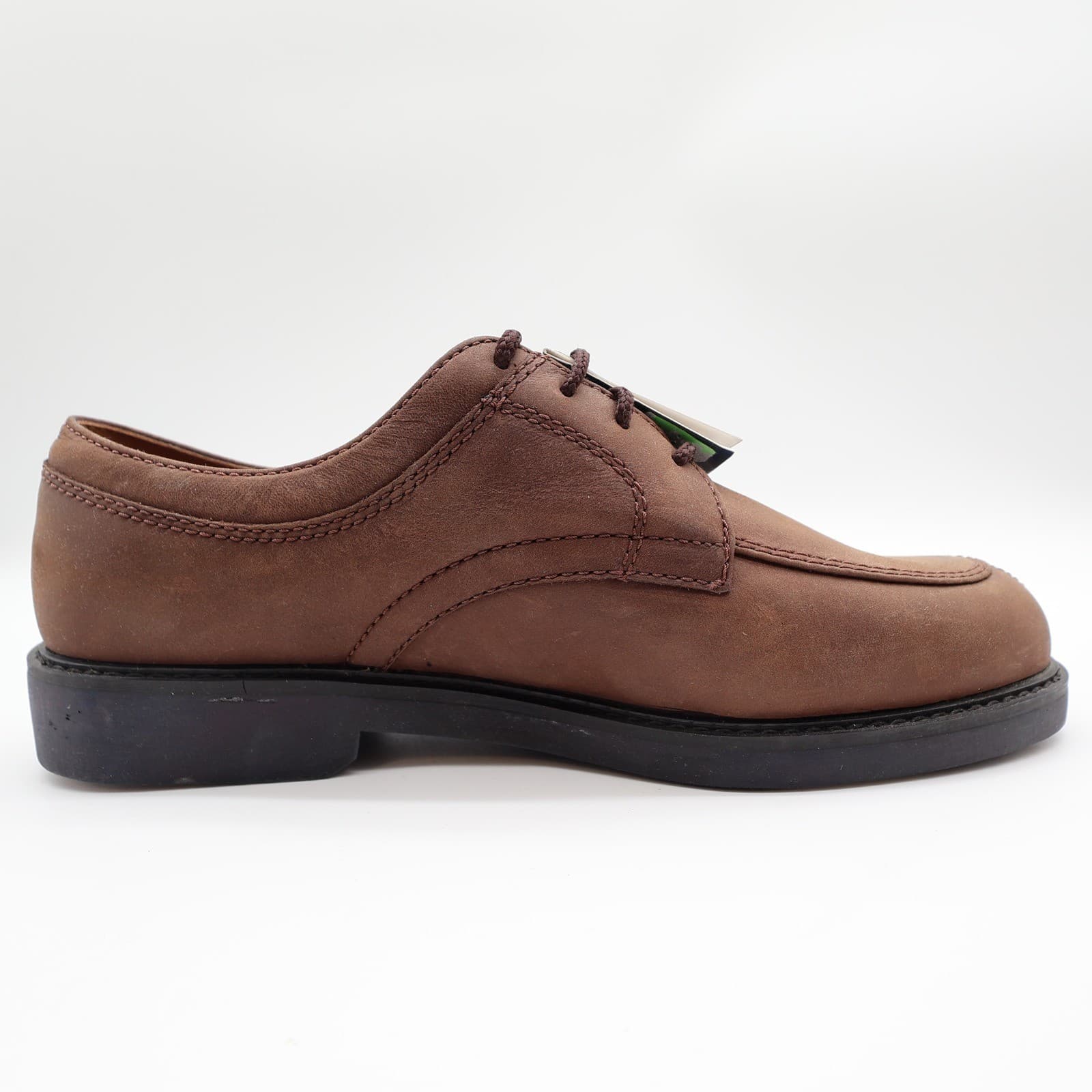 Nunn Bush Stratton Oxford Mens 9.5 Brown Leather Lace Up Moc Toe NEW - Thumbnail 12