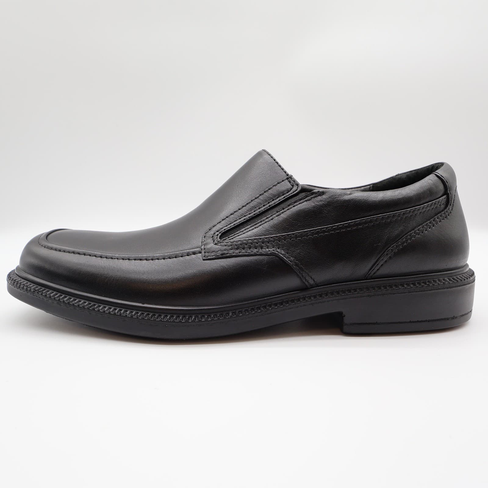 Hush Puppies Men's 10.5 Black Leather Waterproof Slip-On Loafers - Thumbnail 13