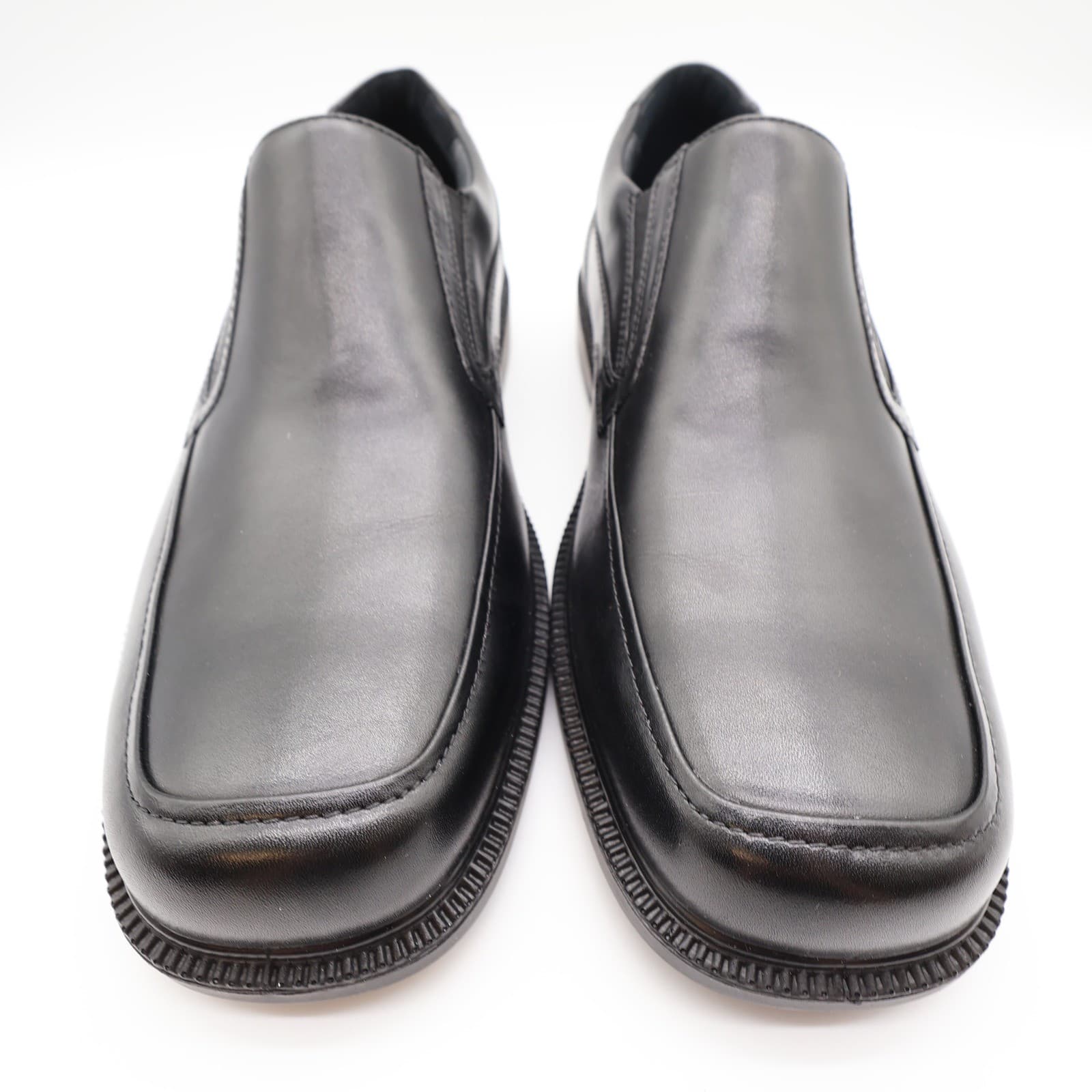 Hush Puppies Leverage Men's 12W Black Leather Waterproof Slip-On Shoes - Thumbnail 4