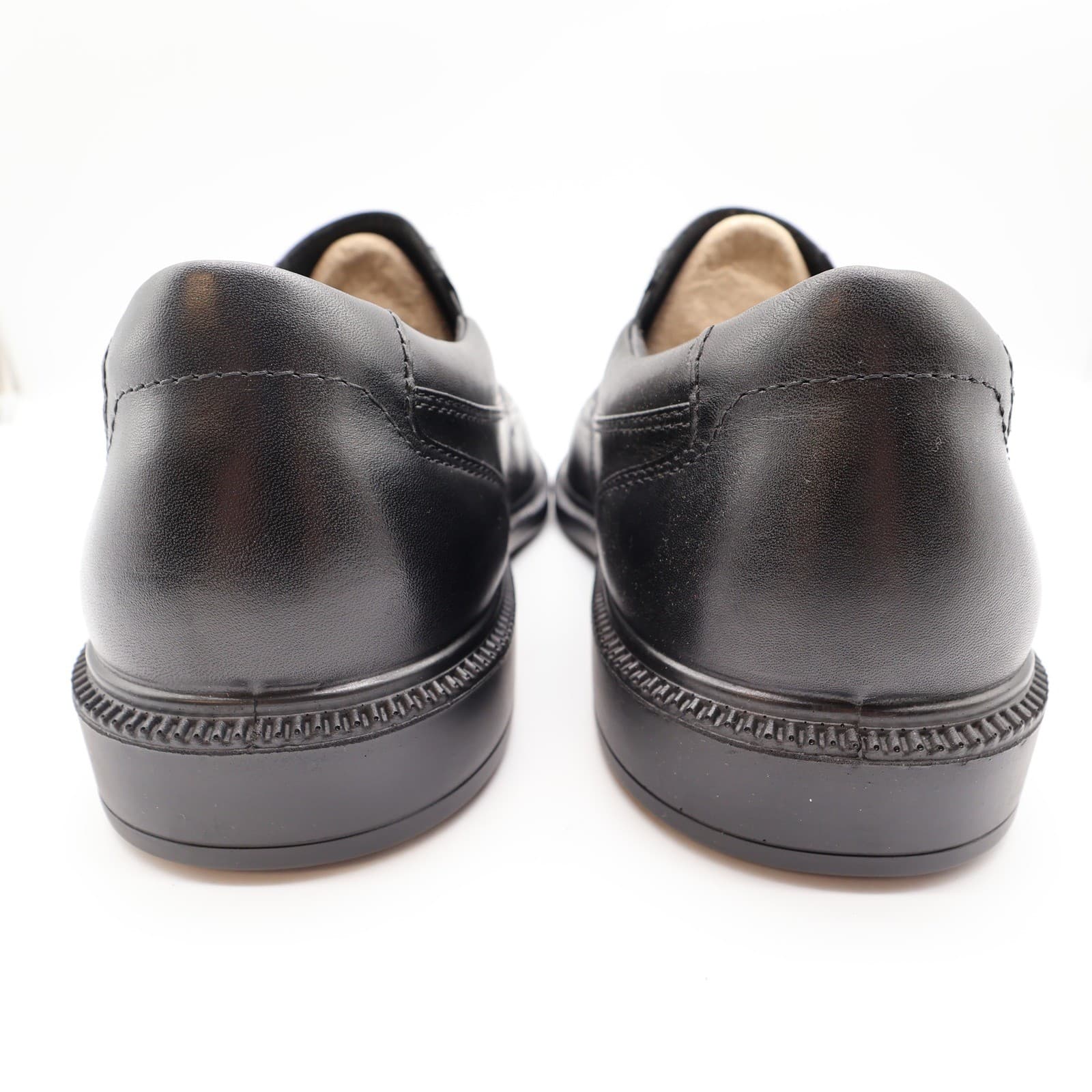 Hush Puppies Leverage Men's 12W Black Leather Waterproof Slip-On Shoes - Thumbnail 5