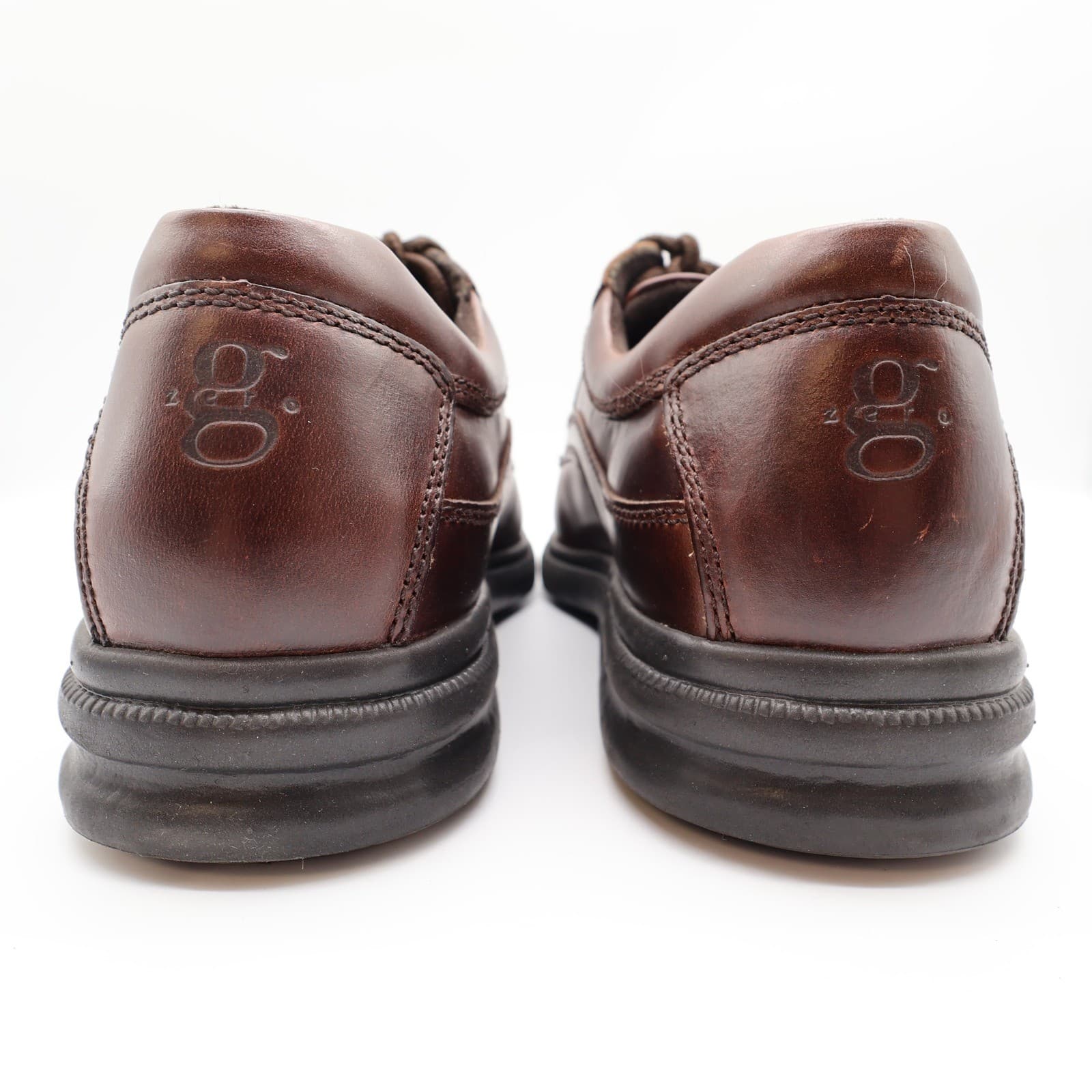 Hush Puppies Glen Men's 9.5 Brown Leather Comfort Casual Oxford Shoes - Thumbnail 5