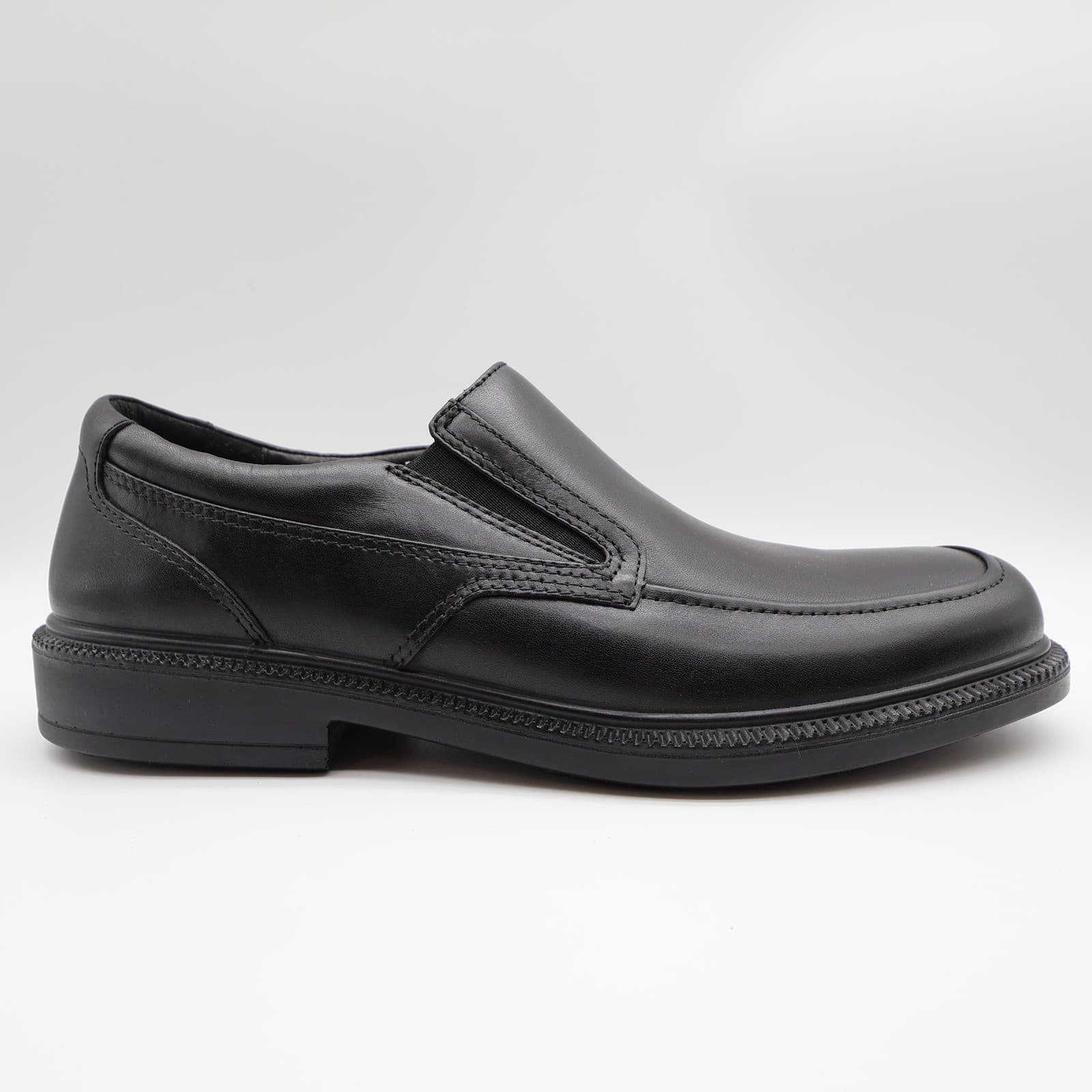 Hush Puppies Men's 10.5 Black Leather Waterproof Slip-On Loafers - Thumbnail 10