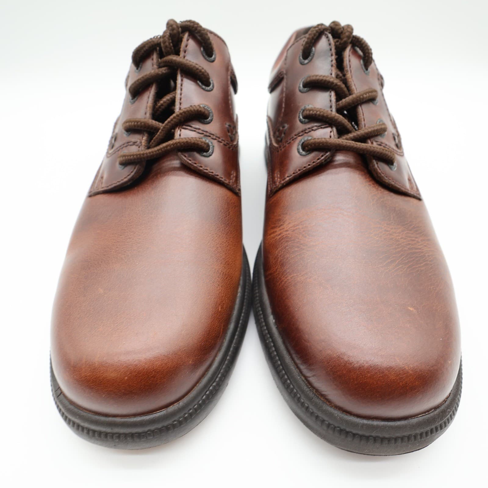 Hush Puppies Glen Men's 9.5 Brown Leather Comfort Casual Oxford Shoes - Thumbnail 4