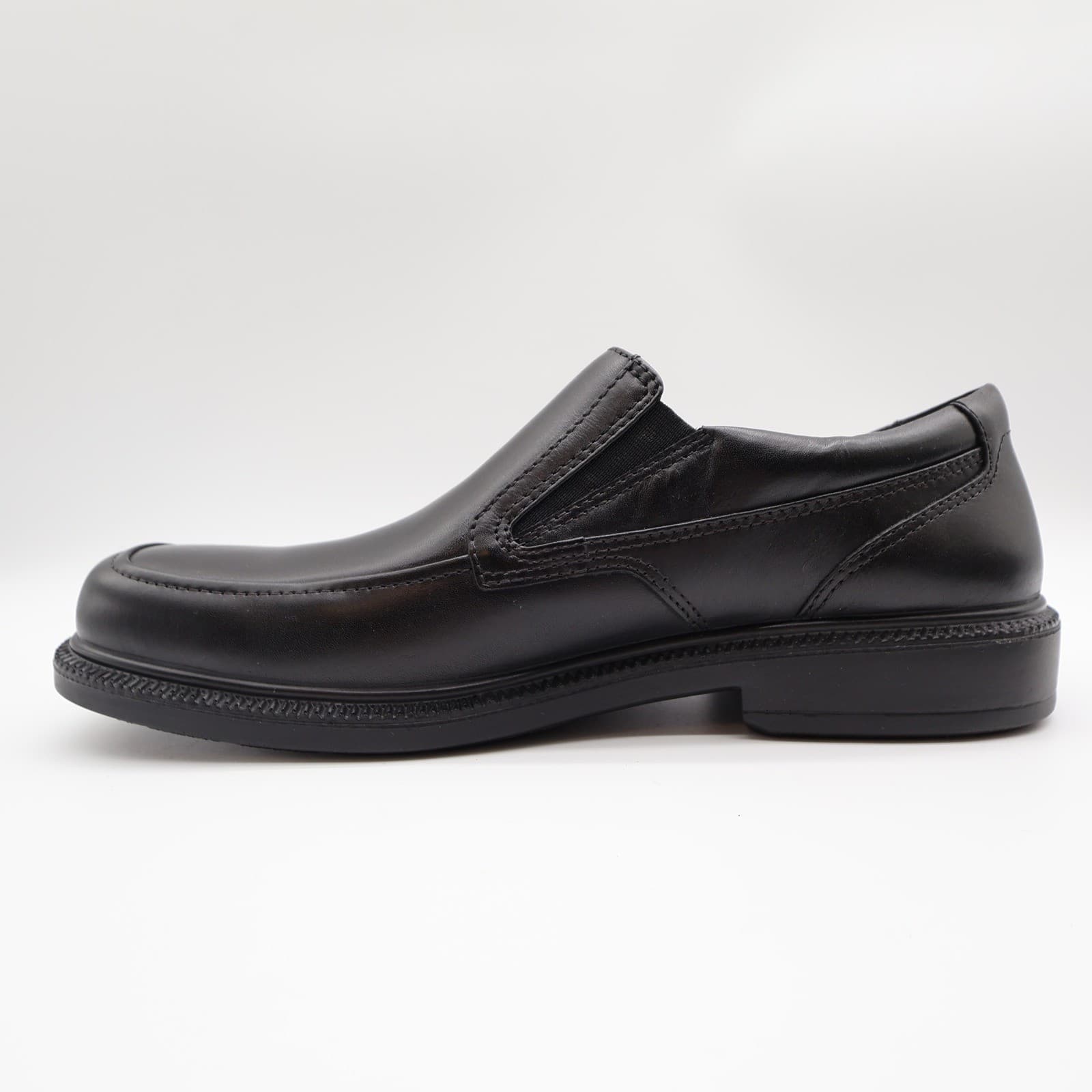 Hush Puppies Men's 10.5 Black Leather Waterproof Slip-On Loafers - Thumbnail 11
