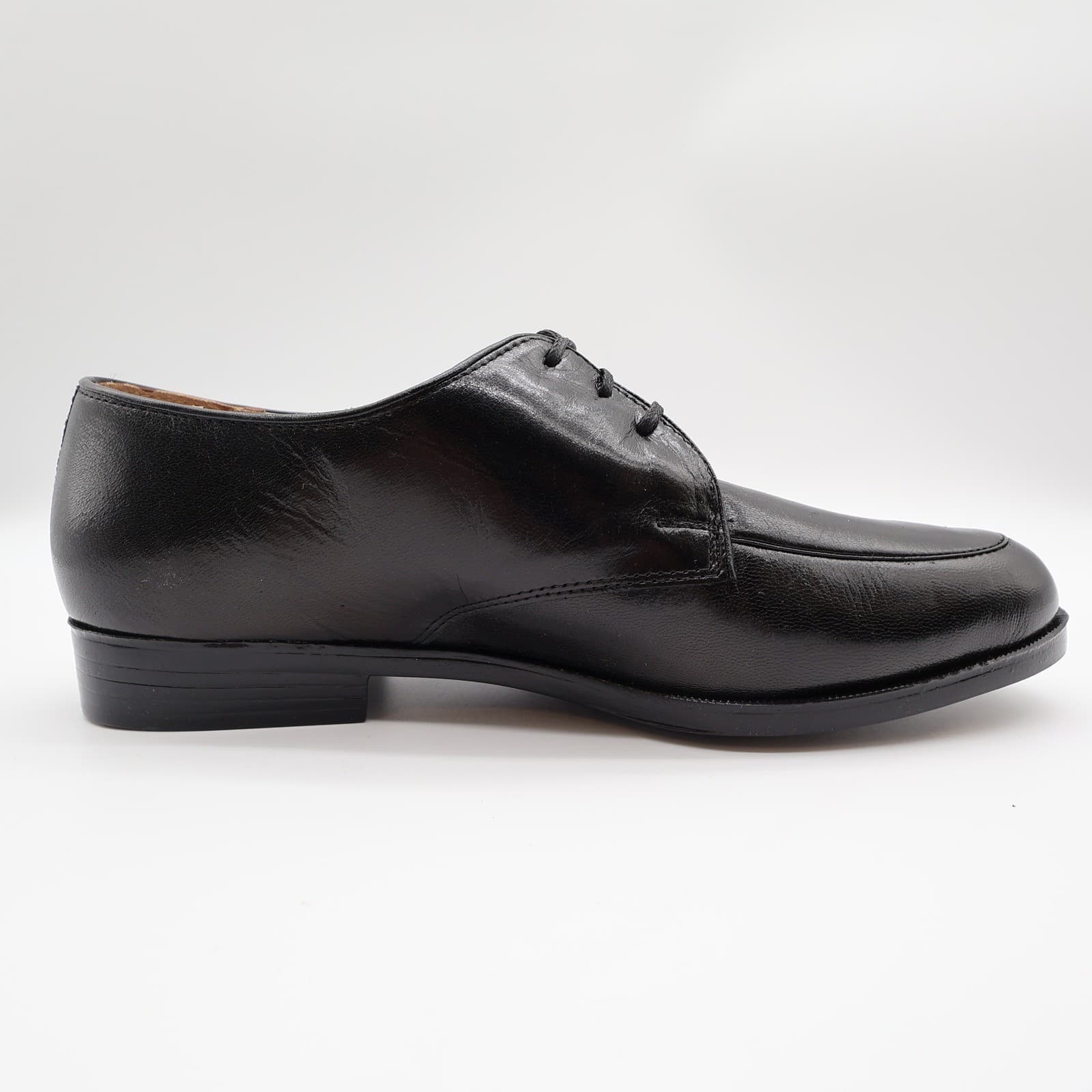 Nunn Bush Apron Toe Oxford Dress Shoes Mens 8 Black Leather Vintage. NOS - Thumbnail 12
