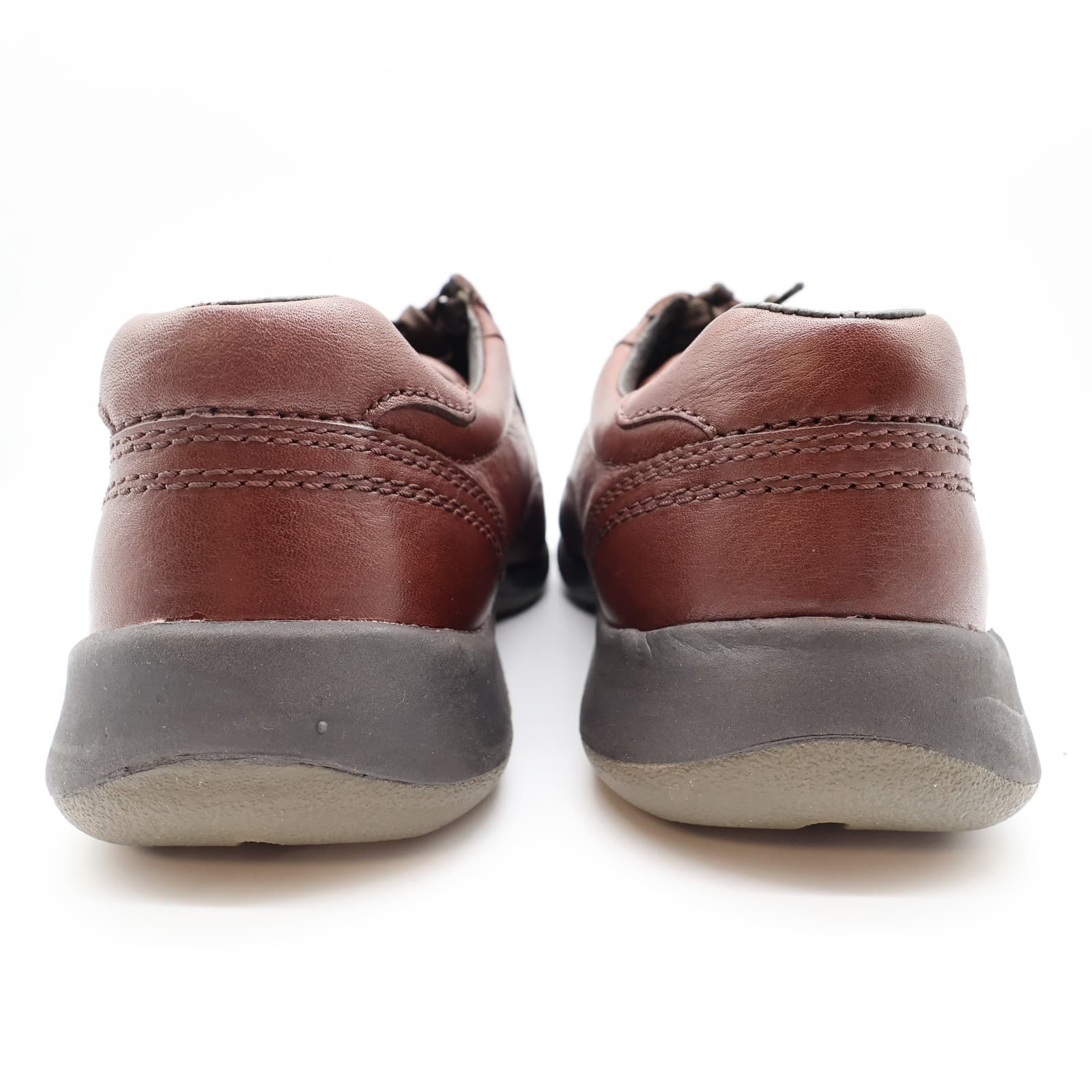 Hush Puppies Approach Oxford Mens 8 Dark Brown Leather Airport Friendly - Thumbnail 5