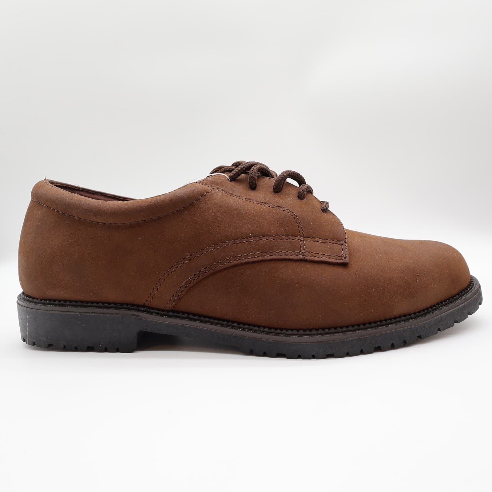 Nunn Bush 90s Vintage Brown Oiled Leather Bucks Oxford Mens 10.5 Wide - Thumbnail 10