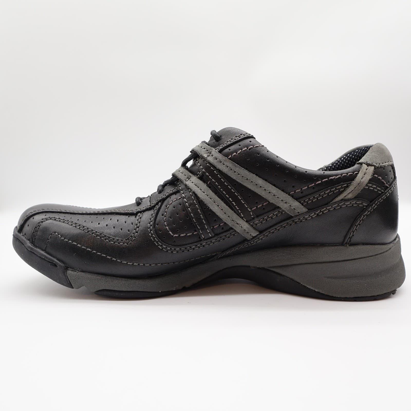 Hush Puppies Men's 9 Black Leather Comfort Walking Shoes H101169 NOS - Thumbnail 13