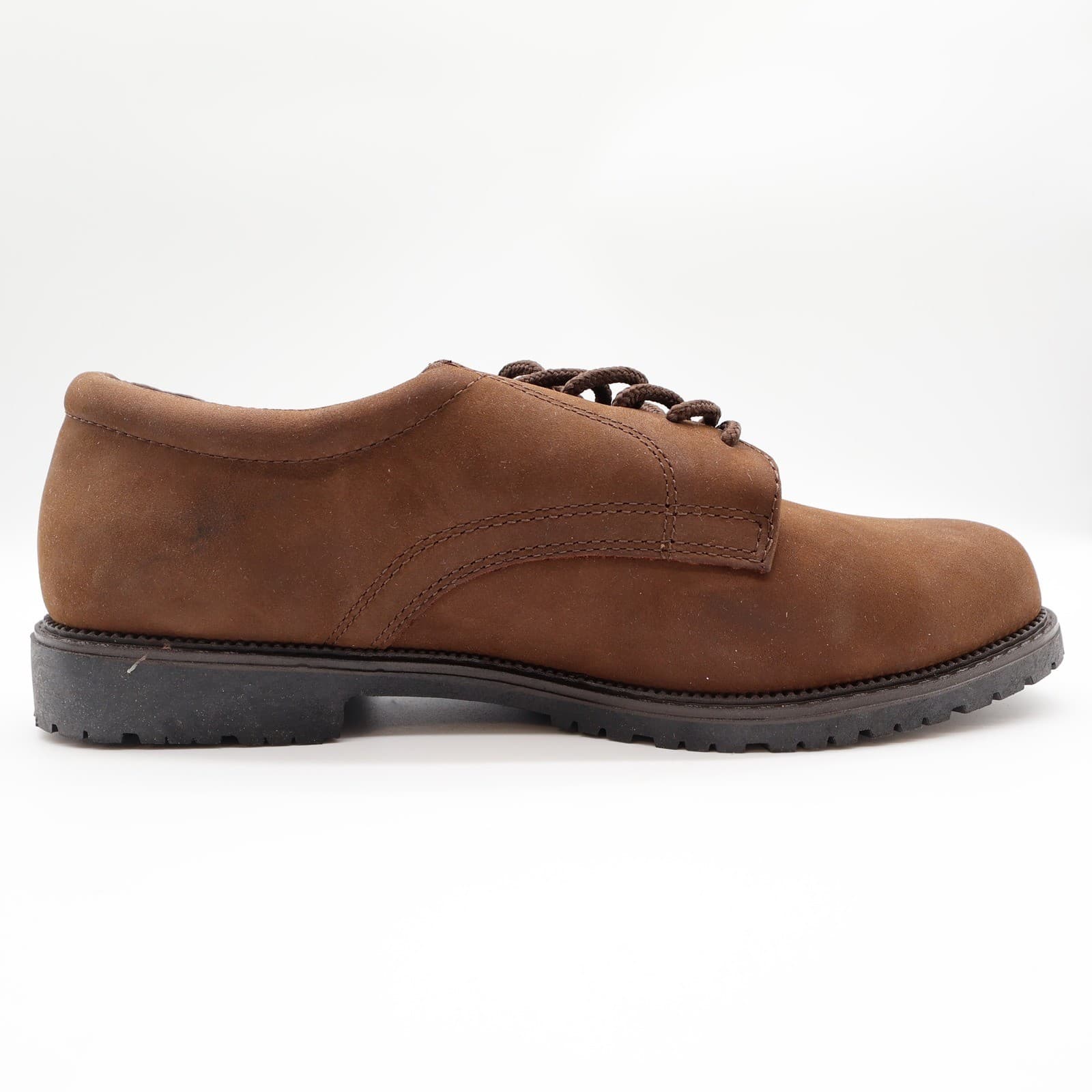 Nunn Bush 90s Vintage Brown Oiled Leather Bucks Oxford Mens 10.5 Wide - Thumbnail 12
