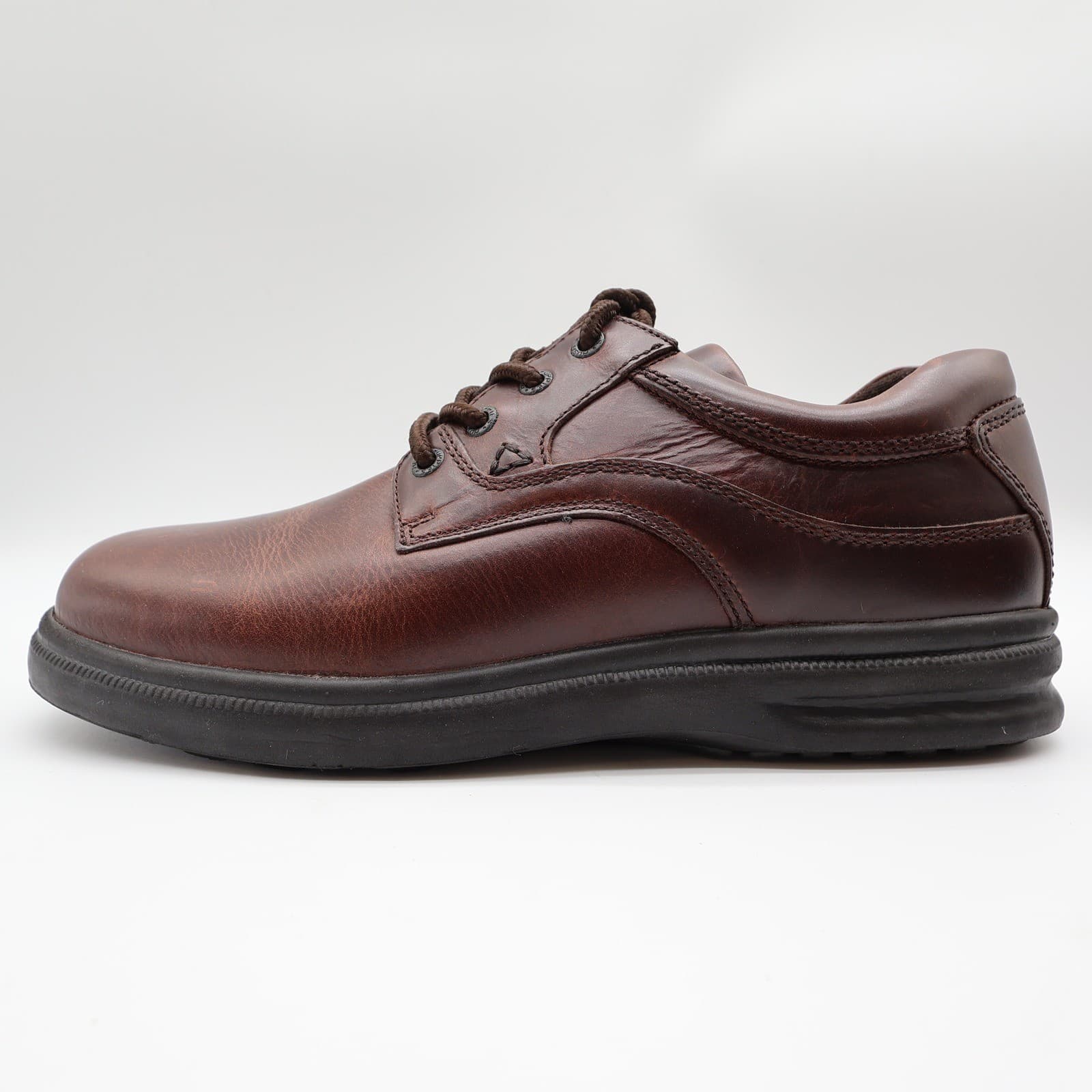 Hush Puppies Glen Men's 9.5 Brown Leather Comfort Casual Oxford Shoes - Thumbnail 11