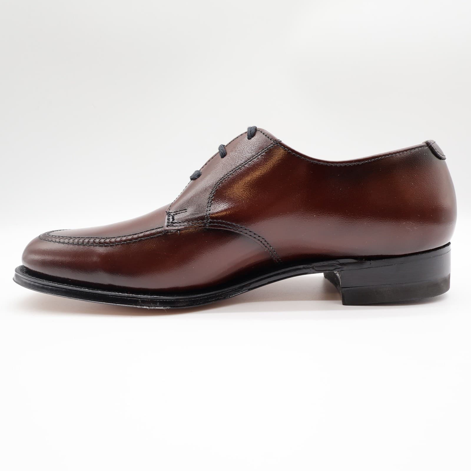 Nunn Bush Bristol Derby Dress Shoes Mens 10 D Mahogany Leather 0704 NOS - Thumbnail 13