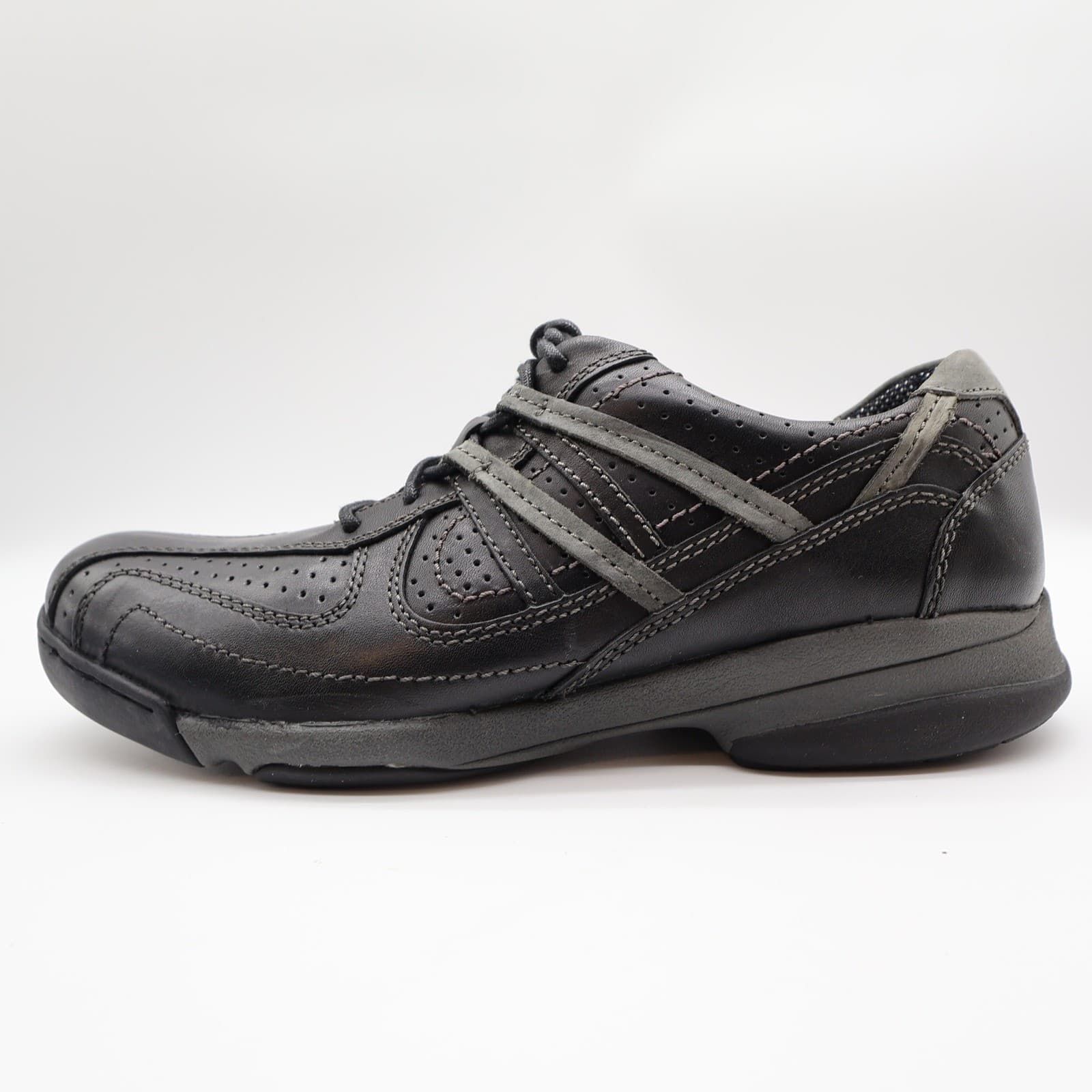 Hush Puppies Men's 9 Black Leather Comfort Walking Shoes H101169 NOS - Thumbnail 11