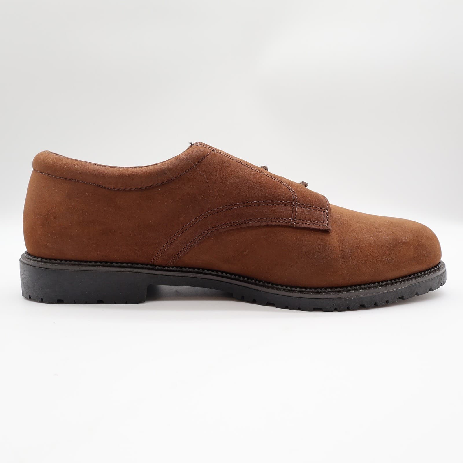 Nunn Bush Brown Leather Oxford Shoes Mens 10.5 Vintage 90s NOS - Thumbnail 12