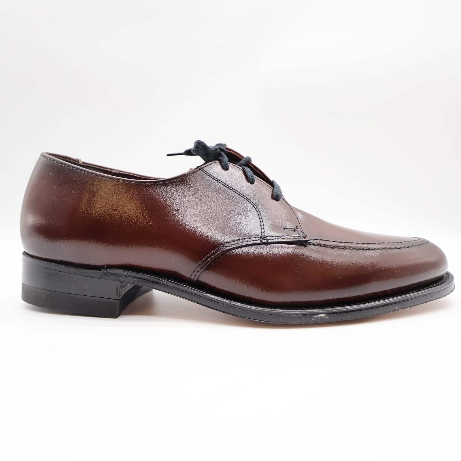 Nunn Bush Bristol Derby Dress Shoes Mens 10 D Mahogany Leather 0704 NOS - Thumbnail 12