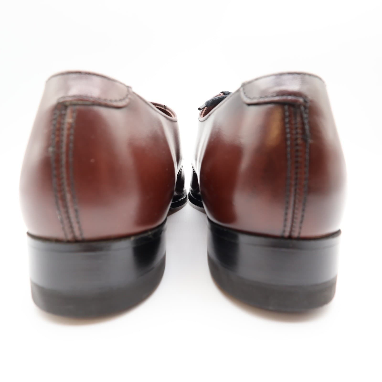 Nunn Bush Bristol Derby Dress Shoes Mens 10 D Mahogany Leather 0704 NOS - Thumbnail 5