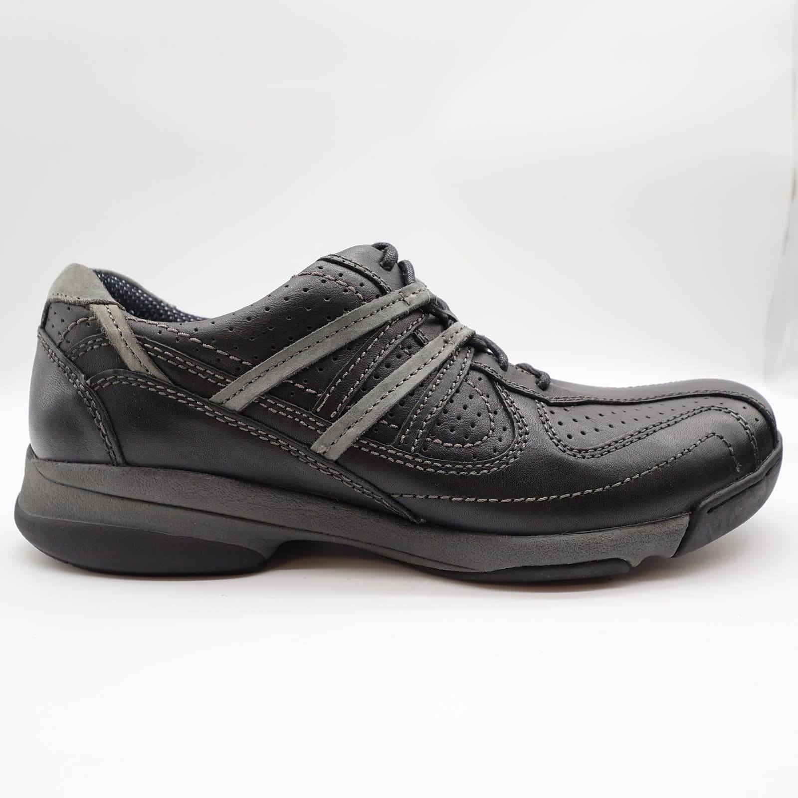 Hush Puppies Men's 9 Black Leather Comfort Walking Shoes H101169 NOS - Thumbnail 12