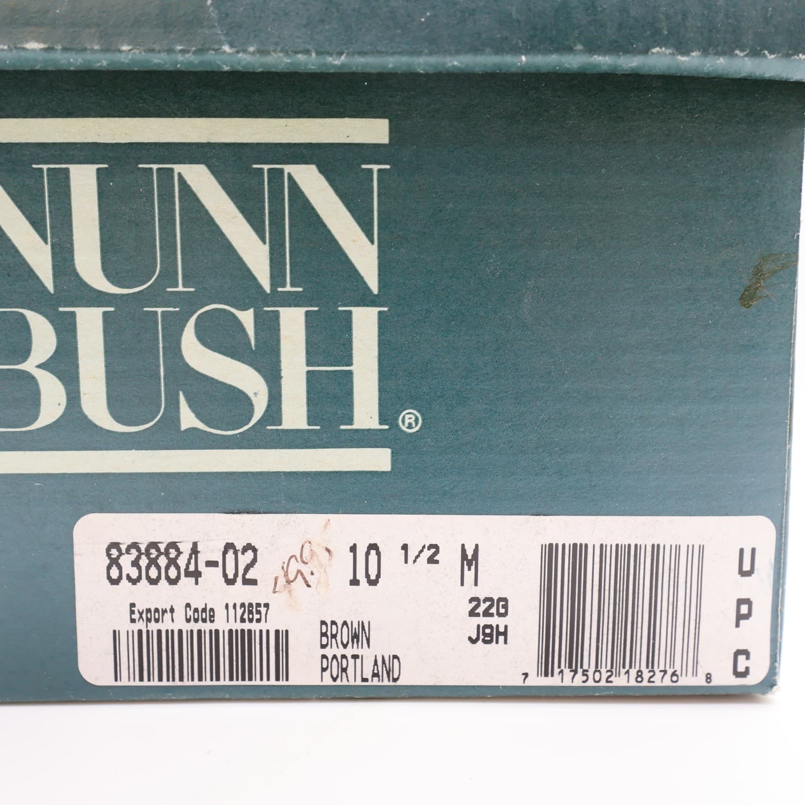 Nunn Bush Brown Leather Oxford Shoes Mens 10.5 Vintage 90s NOS - Thumbnail 8
