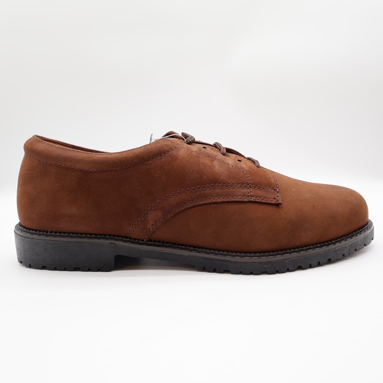 Nunn Bush Brown Leather Oxford Shoes Mens 10.5 Vintage 90s NOS - Thumbnail 10