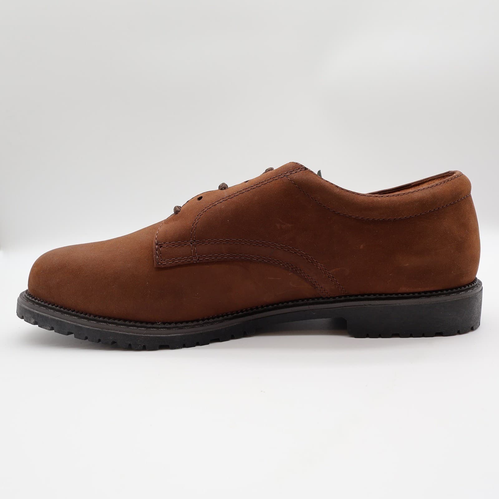 Nunn Bush Brown Leather Oxford Shoes Mens 10.5 Vintage 90s NOS - Thumbnail 11