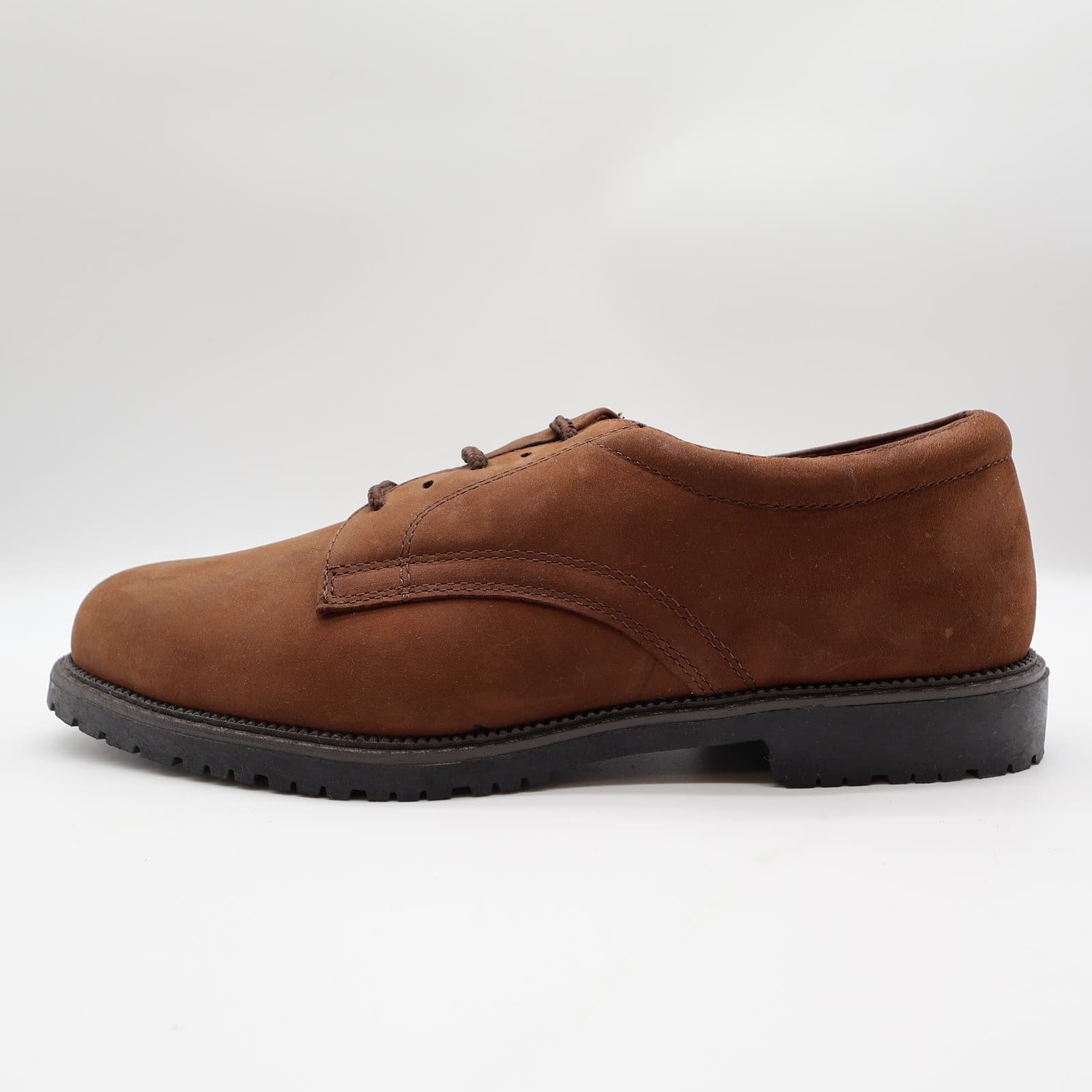 Nunn Bush Brown Leather Oxford Shoes Mens 10.5 Vintage 90s NOS - Thumbnail 13
