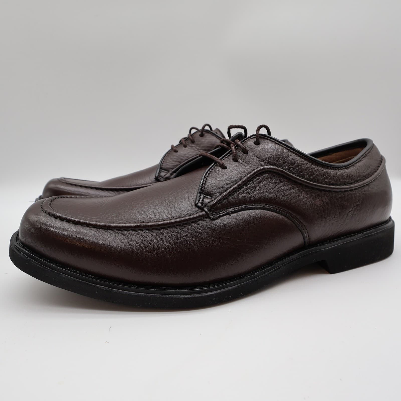 Hush Puppies Tribute Oxford Mens 10.5 Dark Brown Leather 16408 Dress Shoes - Thumbnail 3