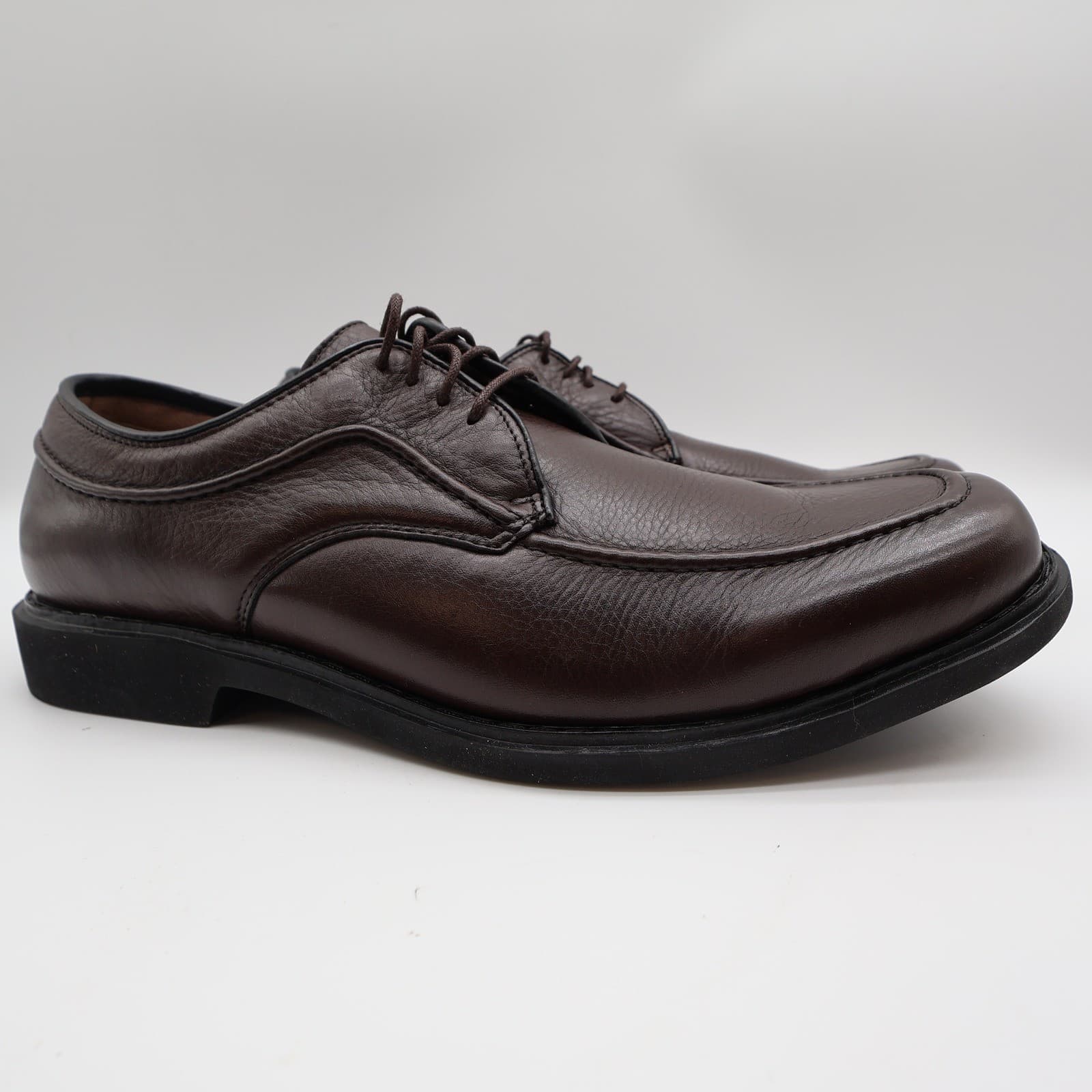 Hush Puppies Tribute Oxford Mens 10.5 Dark Brown Leather 16408 Dress Shoes - Thumbnail 2
