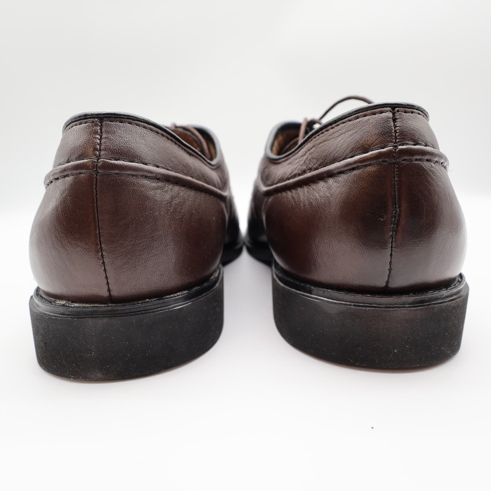 Hush Puppies Tribute Oxford Mens 10 Dark Brown Leather Dress Shoe 16408 New - Thumbnail 5