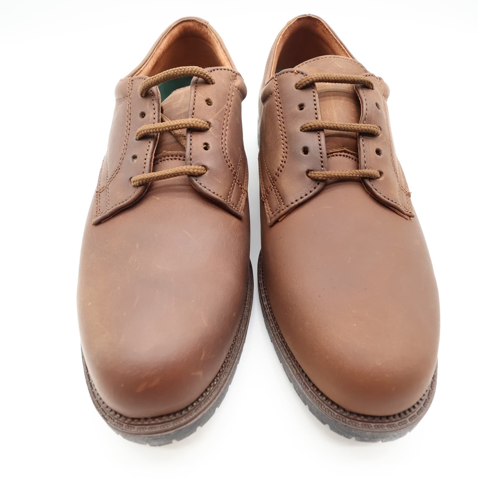 Nunn Bush Brown Leather Oxford Shoes Mens 9 Comfort Vintage 90s - Thumbnail 4