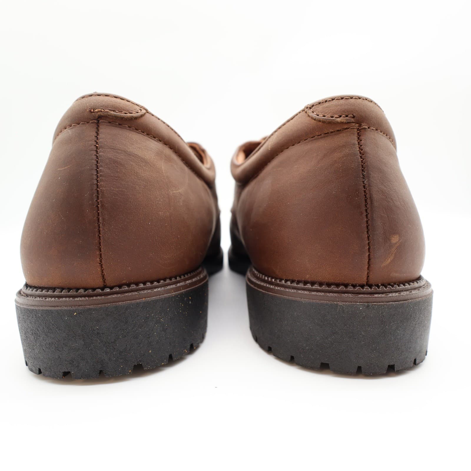 Nunn Bush Brown Leather Oxford Shoes Mens 9 Comfort Vintage 90s - Thumbnail 5