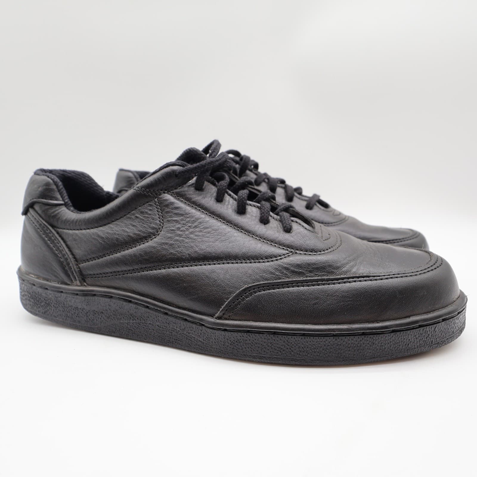 Thorogood Postal Oxford Shoes Mens 10 Black Leather USA Made NOS - Thumbnail 2