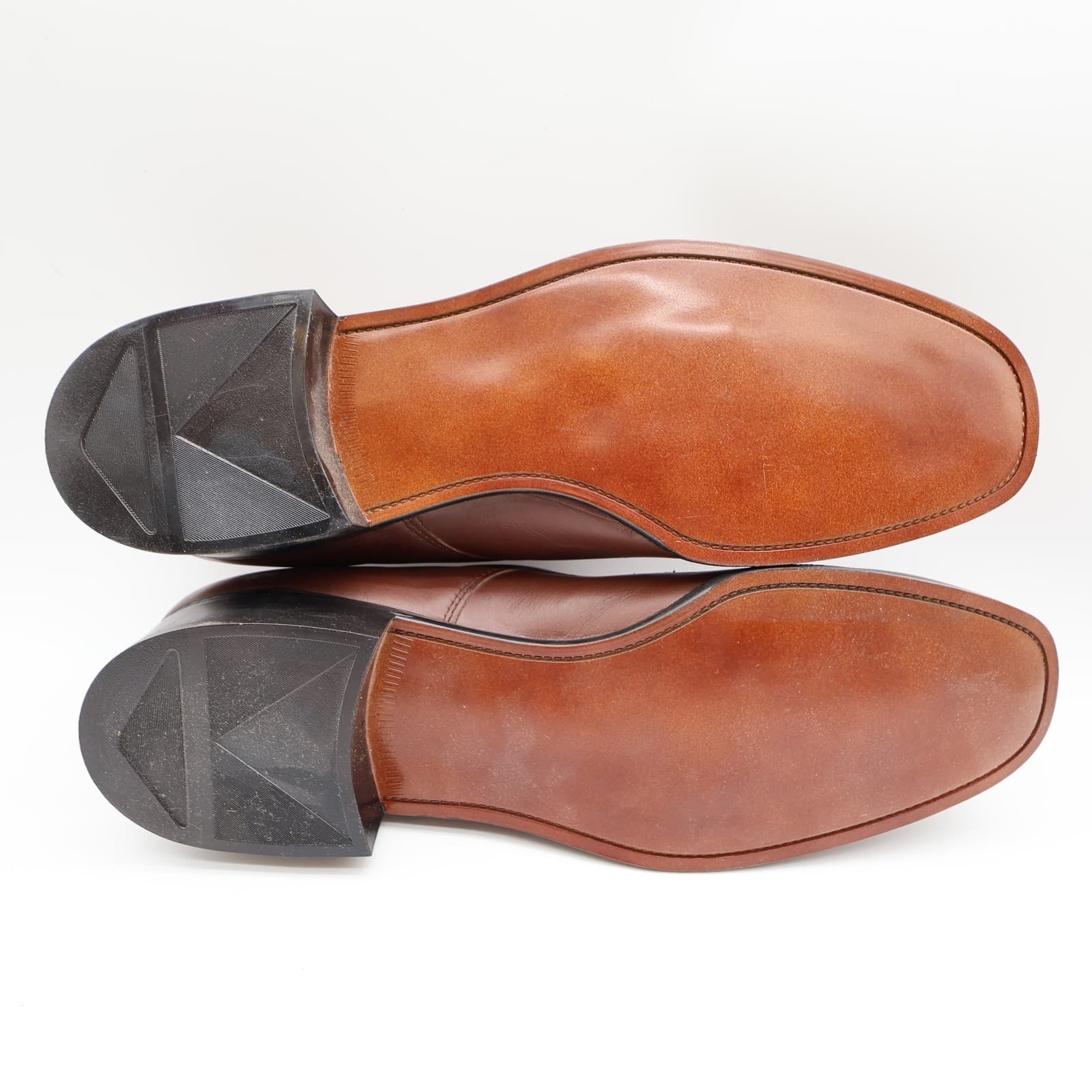 James Pepper Vintage 80s Derby Dress Shoes Mens 12 Brown Leather NOS - Thumbnail 6