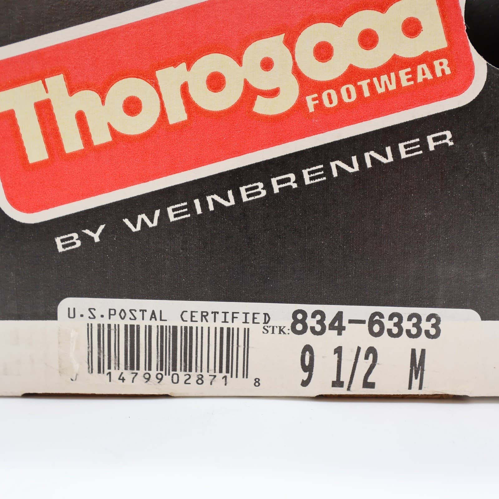 Thorogood Postal Oxford Shoes 9.5 Black Leather USA Made NOS 834-6333 - Thumbnail 8