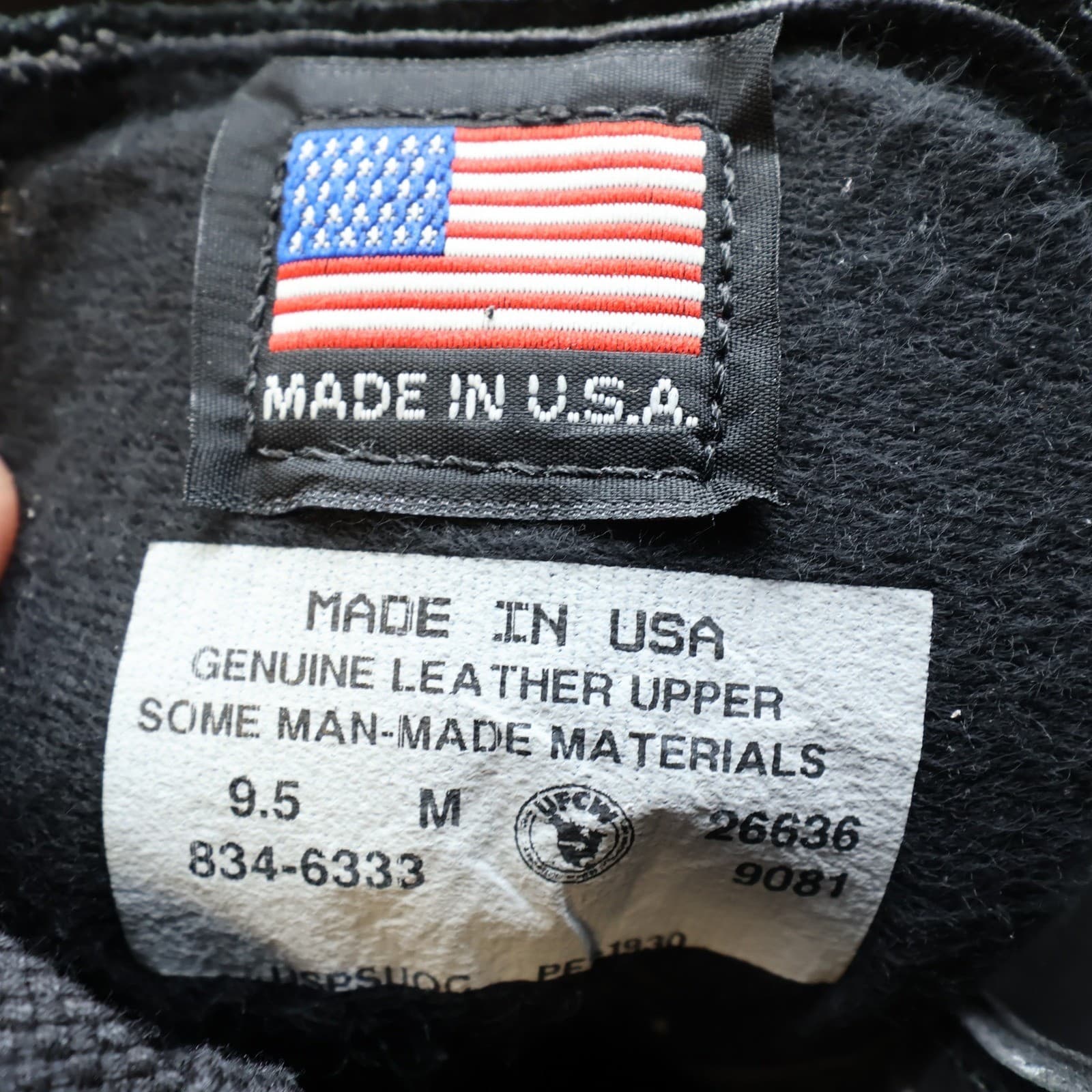 Thorogood Postal Oxford Shoes 9.5 Black Leather USA Made NOS 834-6333 - Thumbnail 7
