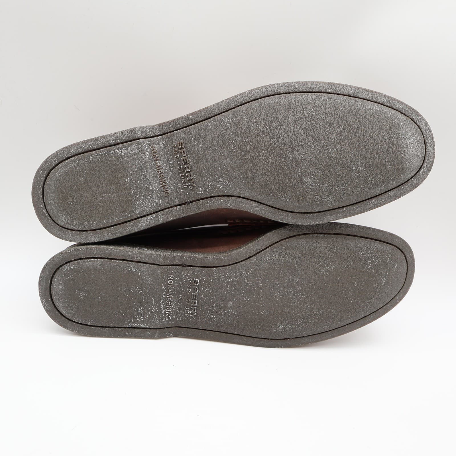 Sperry A/O Penny Loafers Mens 10.5 Brown Leather Slip On Boat Shoes - Thumbnail 6