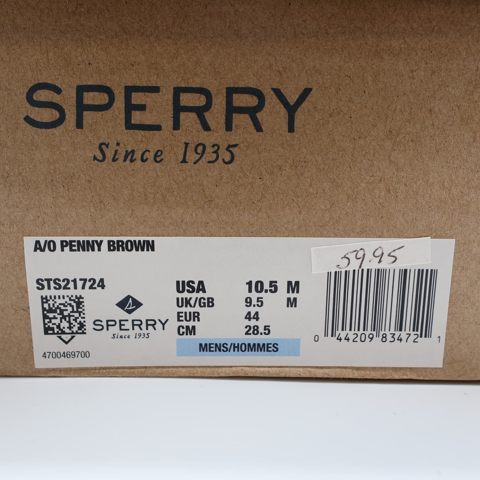 Sperry A/O Penny Loafers Mens 10.5 Brown Leather Slip On Boat Shoes - Thumbnail 8