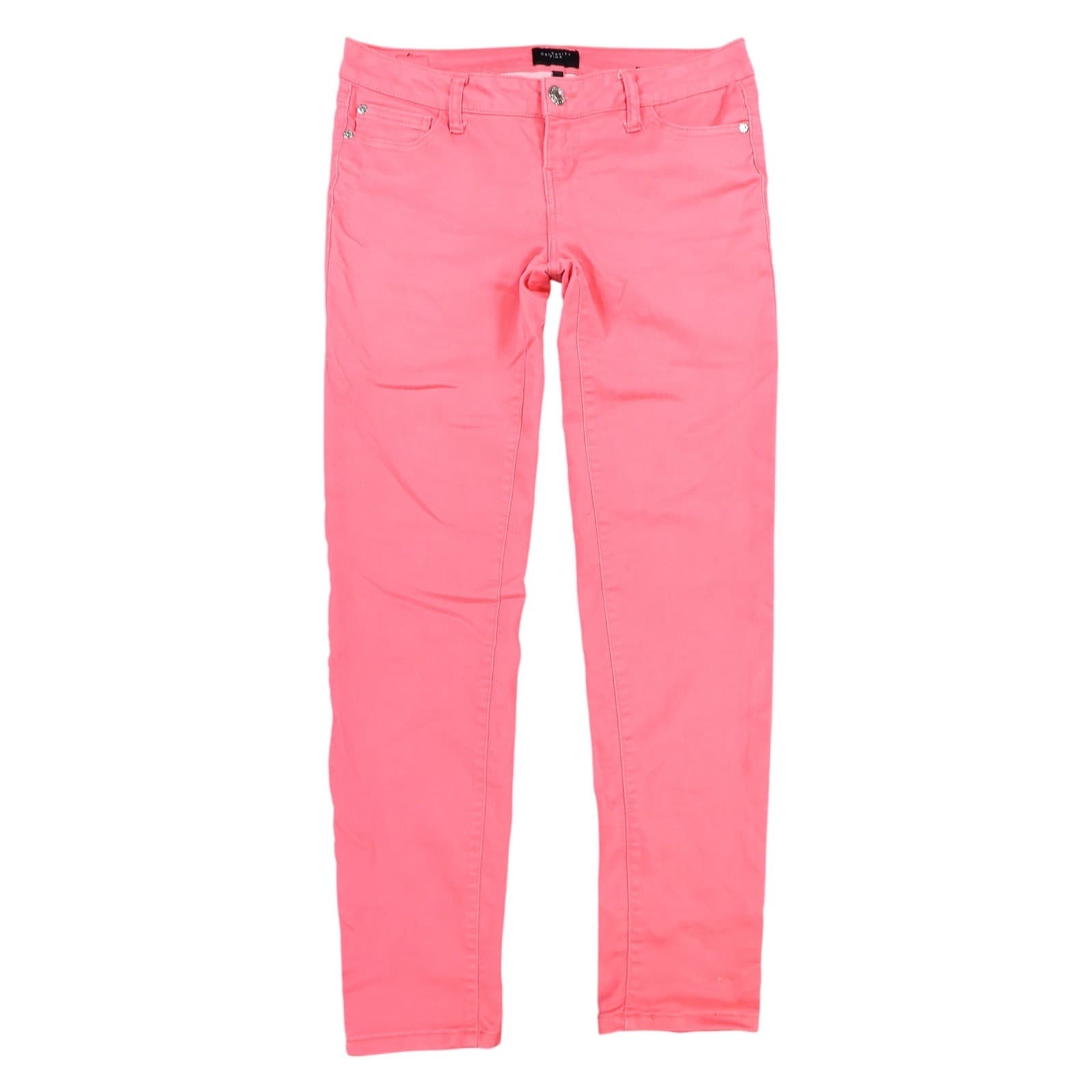 Celebrity Pink Skinny Jeans Womens 9/29 Coral Cotton Blend Stretch Calypso Coral