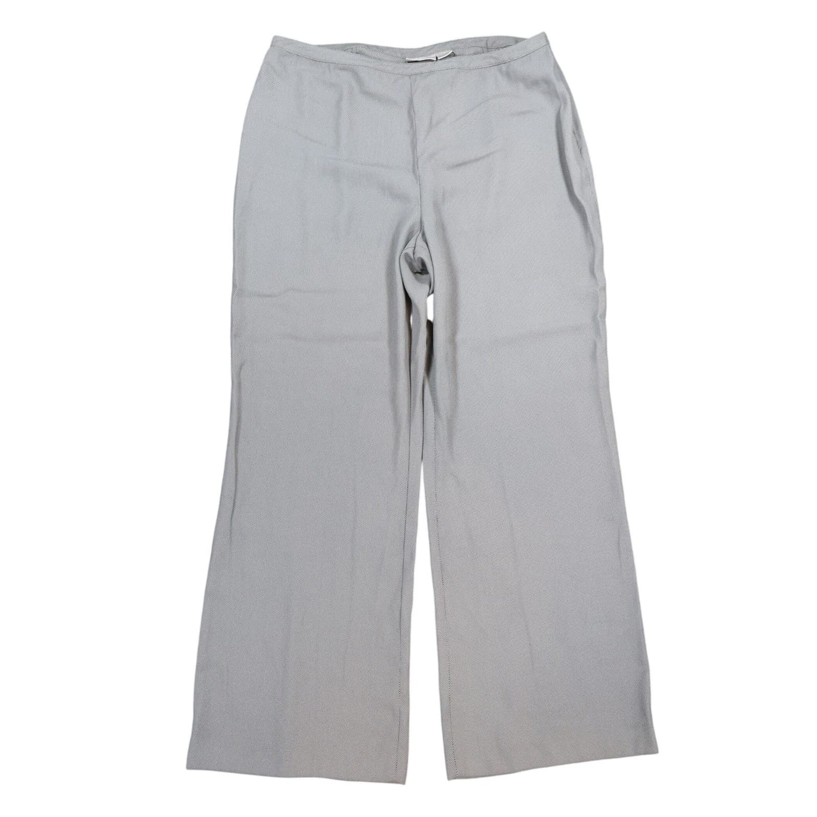 Worthington Dress Pants Womens 18 Grey Polyester Wide Leg Career Office Trousers