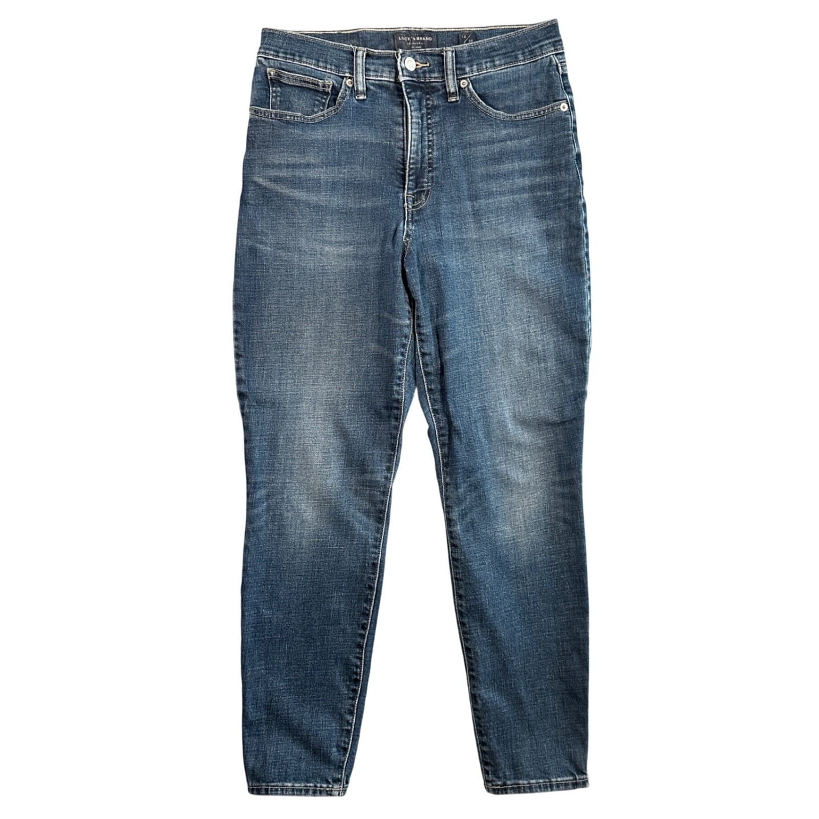 Lucky Brand Bridgette Skinny Jeans Womens 10/30 Blue Excellent High Rise Ankle