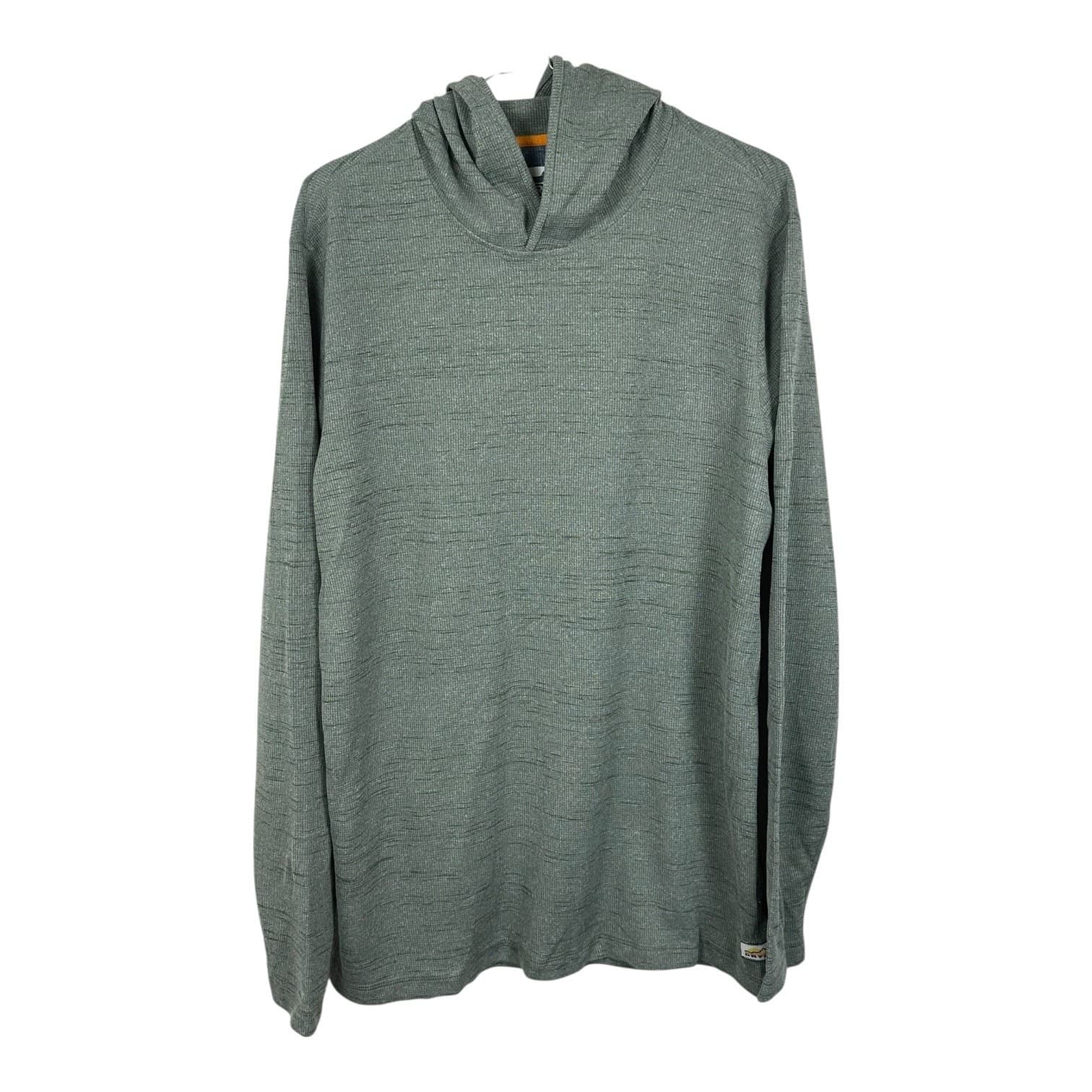 Orvis Men’s Medium Green Cowl Neck Long Sleeve Lightweight Pullover