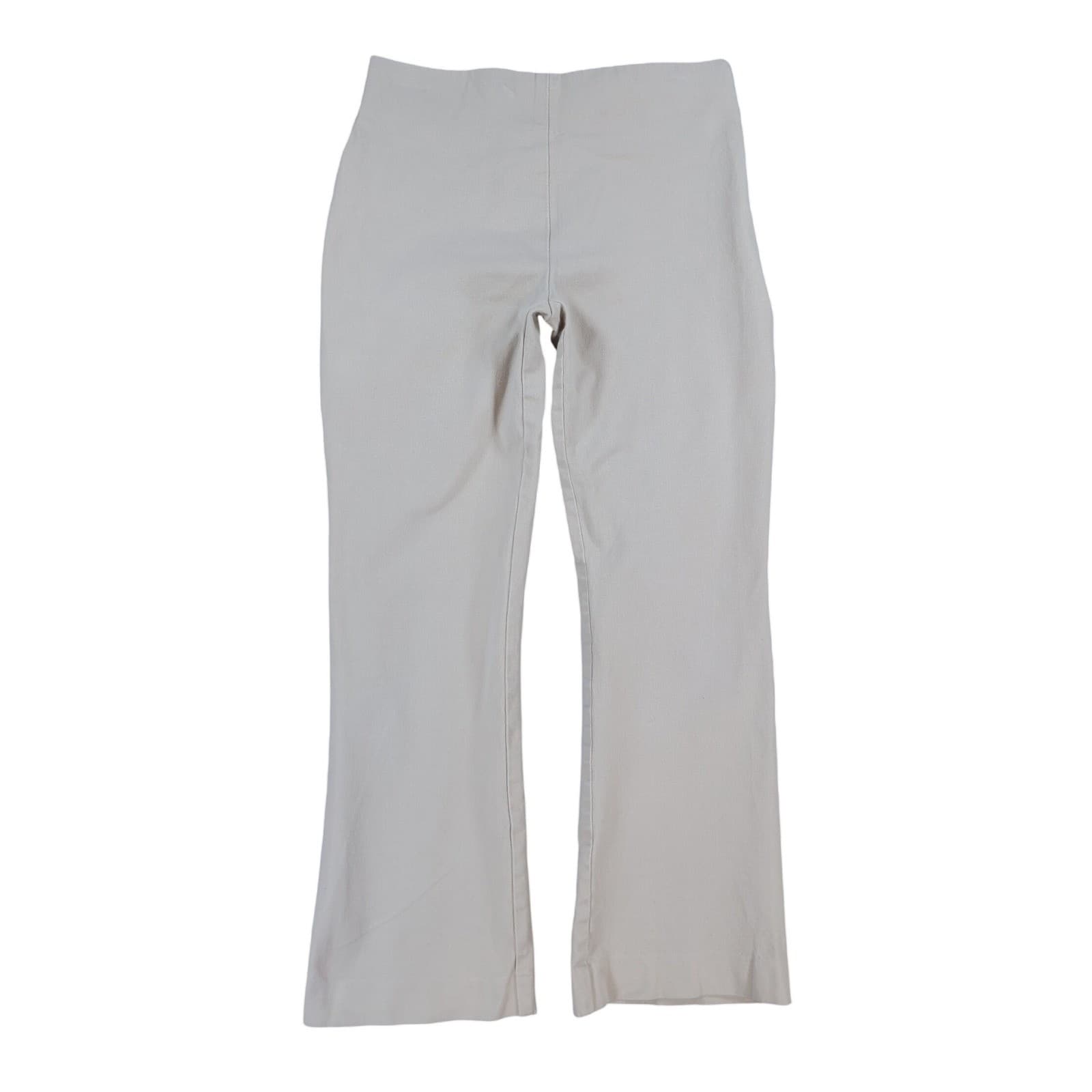 A New Day Pants Womens 2 Tan Cotton Spandex Stretch Flare Slim Leg Neutral