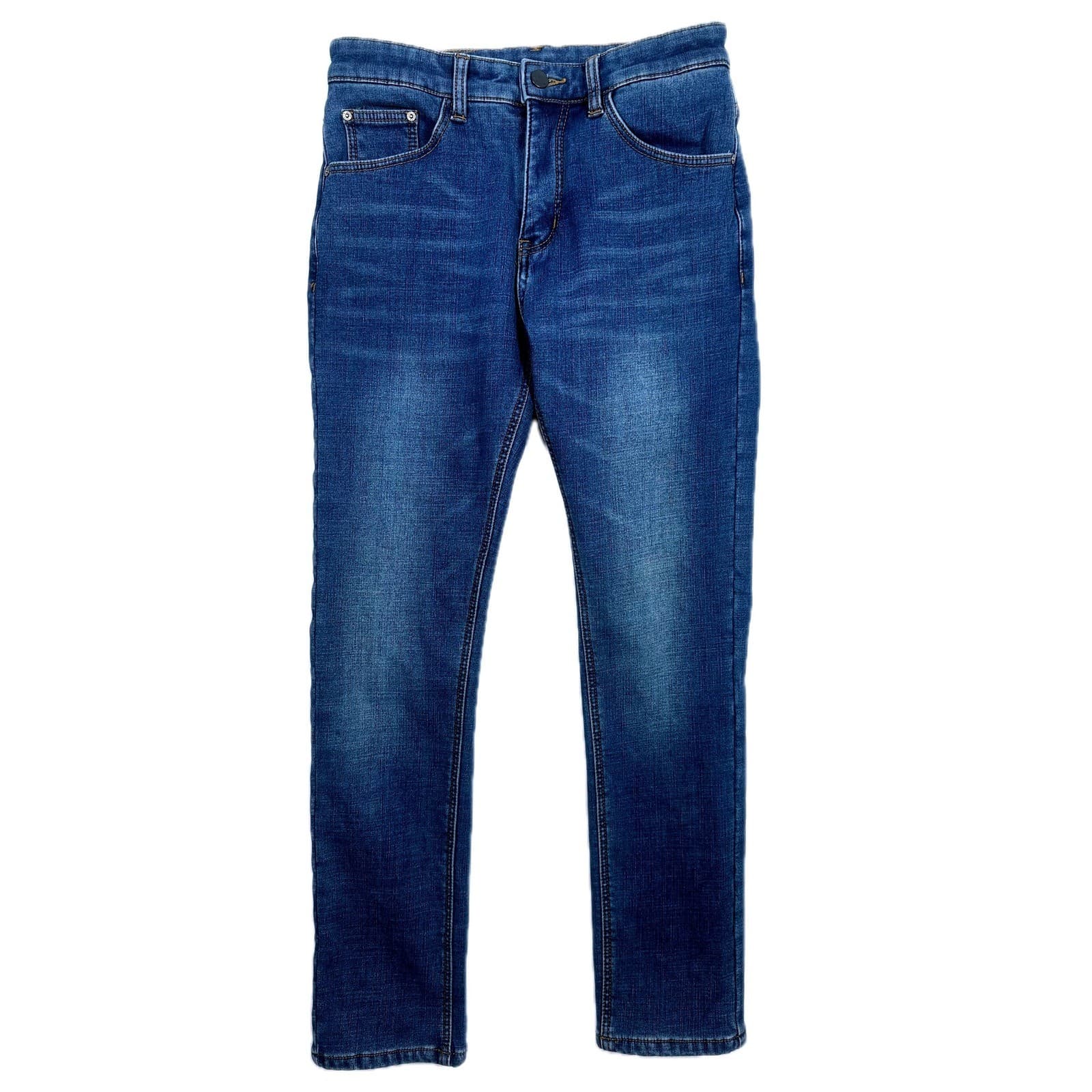 Plaid & Plain Women Slim Fit Blue Denim Jeans Size 27W x 30L