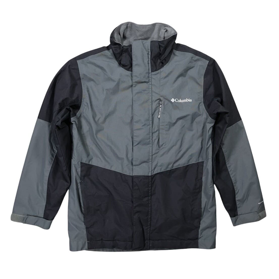 Columbia Interchange Jacket Boys M Grey Excellent Omni-Heat Hooded Shell