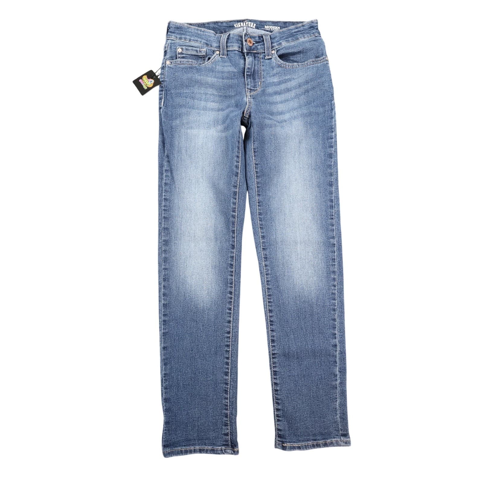 Signature by Levi Strauss Jeans Womens 4 Blue Cotton Modern Slim Cuffed Stretch