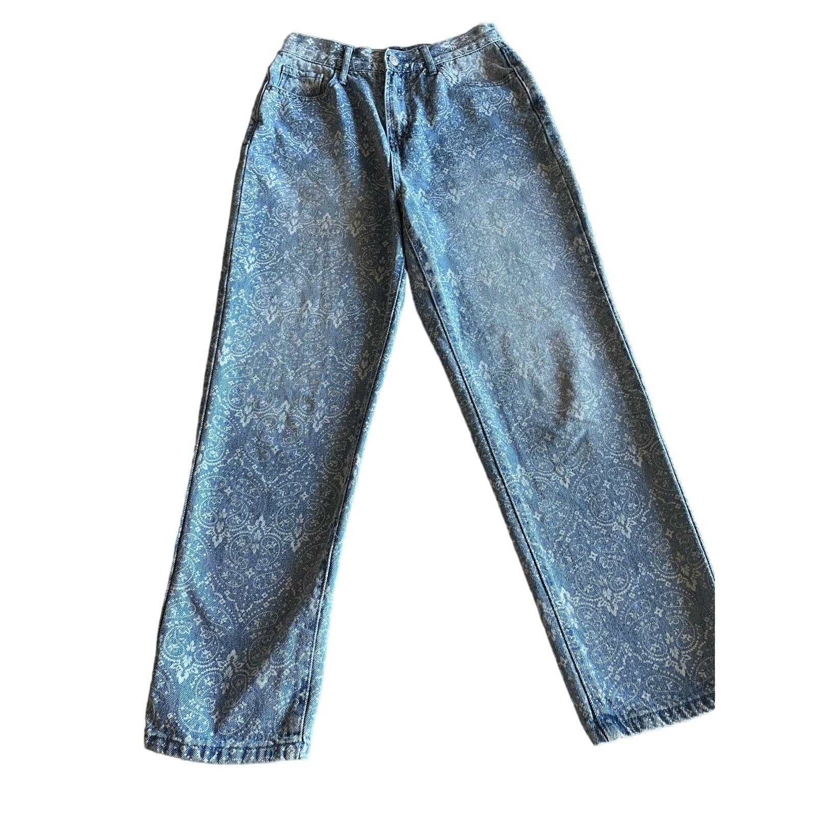 Simple Society Womens Paisley Jeans Size 5