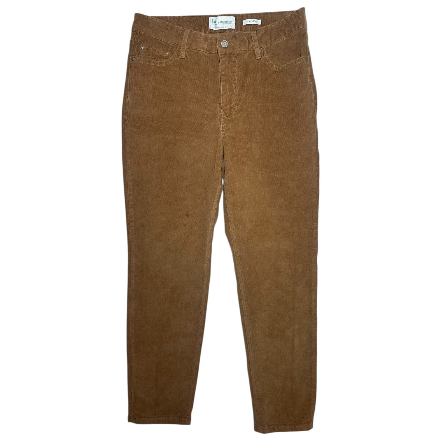 REgeneration Celebrity Pink Meadow Corduroy Pants Womens 11/30 Brown Slim