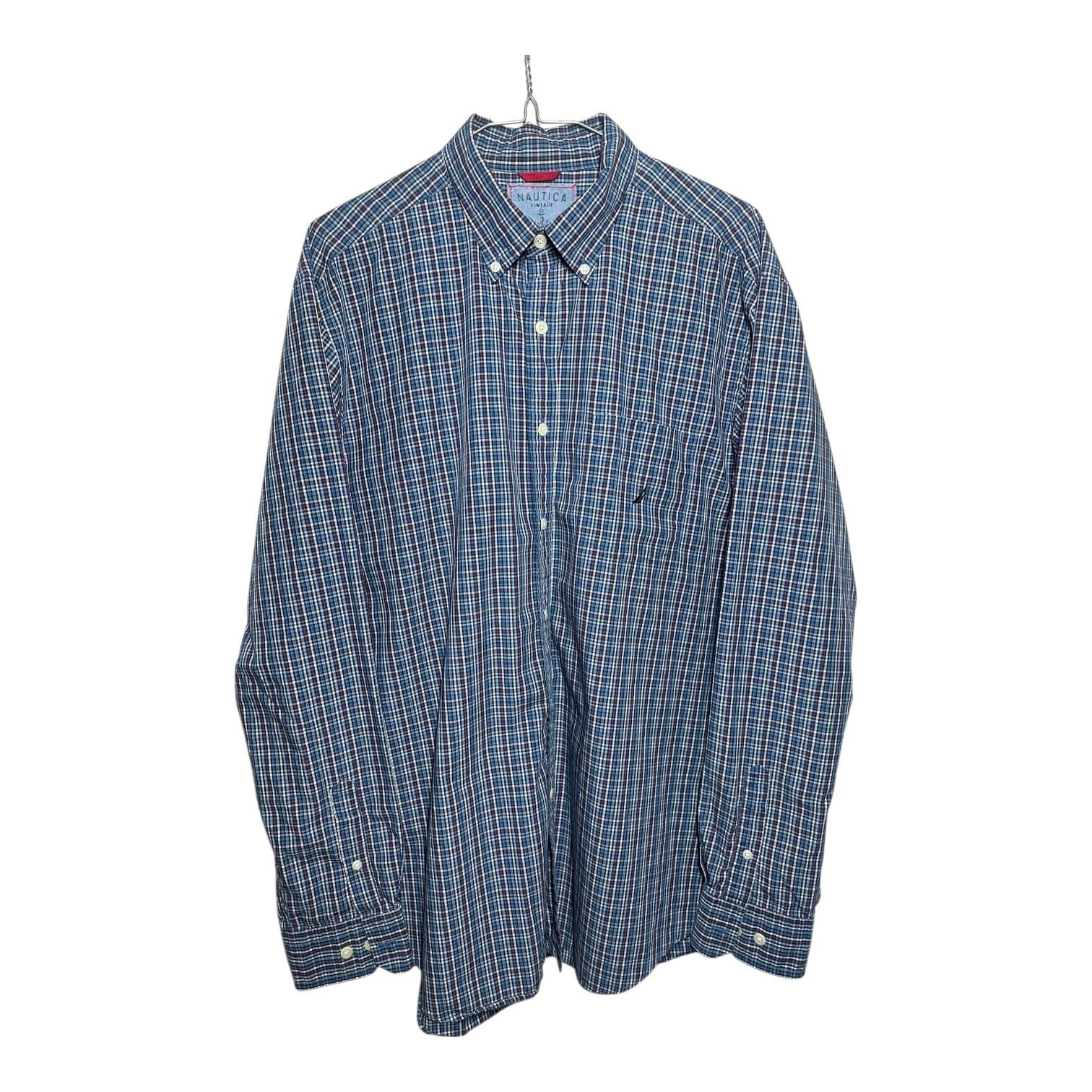 Nautica Vintage Men's Blue Size Large 100% Cotton